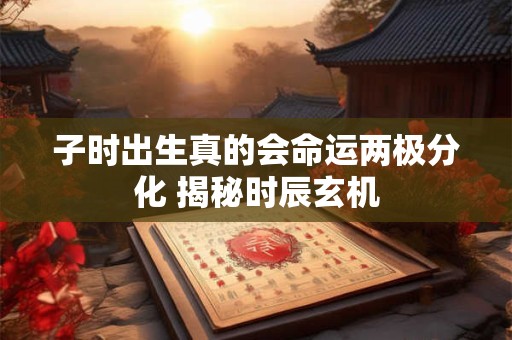 子时出生真的会命运两极分化 揭秘时辰玄机