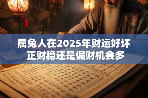 详细阅读:属兔人在2025年财运好坏 正财稳还是偏财机会多 属兔人在2025年财运好坏 正财稳还是偏财机会多