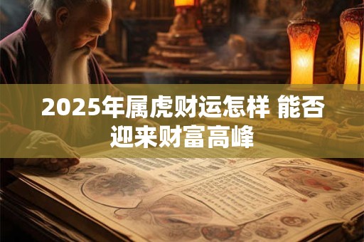 2025年属虎财运怎样 能否迎来财富高峰