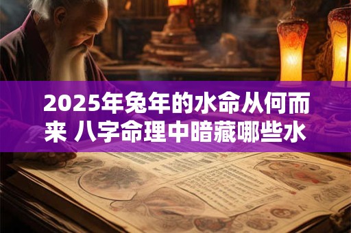 2025年兔年的水命从何而来 八字命理中暗藏哪些水象特征