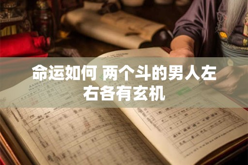 命运如何 两个斗的男人左右各有玄机