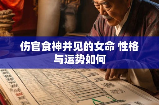伤官食神并见的女命 性格与运势如何
