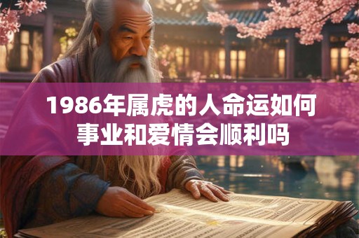 1986年属虎的人命运如何 事业和爱情会顺利吗