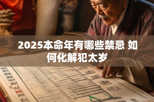 2025本命年有哪些禁忌 如何化解犯太岁