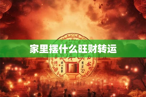 家里摆什么旺财转运