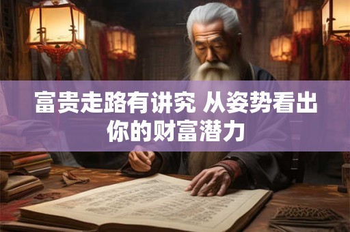 富贵走路有讲究 从姿势看出你的财富潜力
