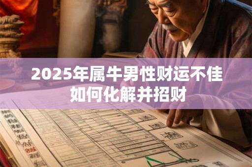 2025年属牛男性财运不佳 如何化解并招财