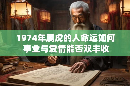 1974年属虎的人命运如何 事业与爱情能否双丰收
