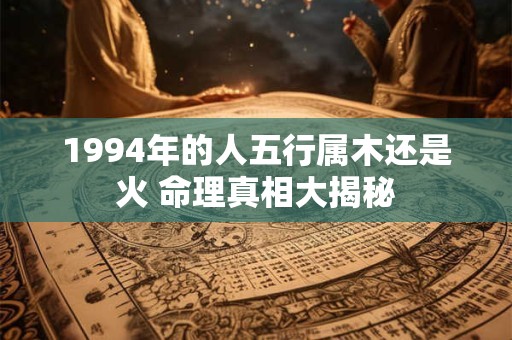 1994年的人五行属木还是火 命理真相大揭秘