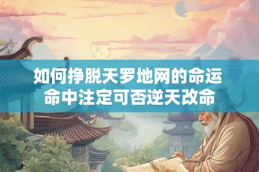 如何挣脱天罗地网的命运 命中注定可否逆天改命