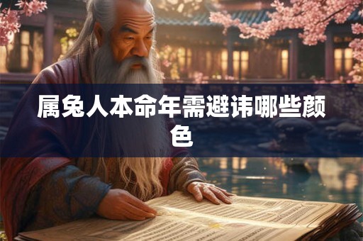 属兔人本命年需避讳哪些颜色