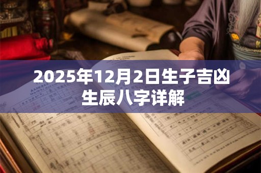 2025年12月2日生子吉凶 生辰八字详解