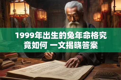 1999年出生的兔年命格究竟如何 一文揭晓答案