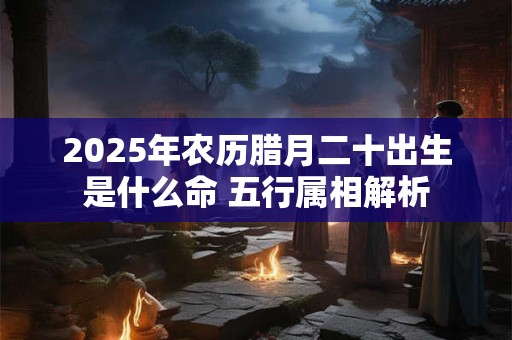 详细阅读:2025年农历腊月二十出生是什么命 五行属相解析 2025年农历腊月二十出生是什么命 五行属相解析