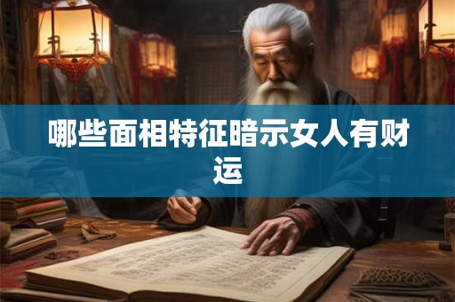 哪些面相特征暗示女人有财运