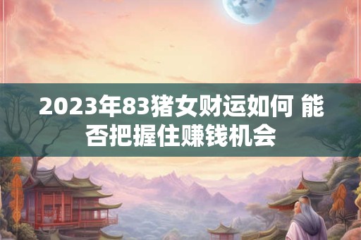 2023年83猪女财运如何 能否把握住赚钱机会