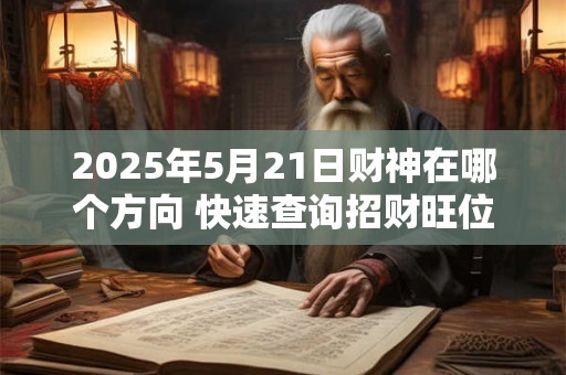 2025年5月21日财神在哪个方向 快速查询招财旺位