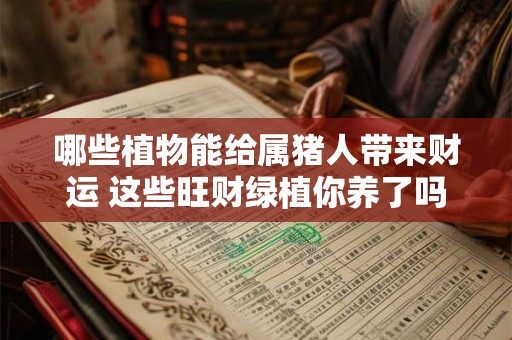 哪些植物能给属猪人带来财运 这些旺财绿植你养了吗