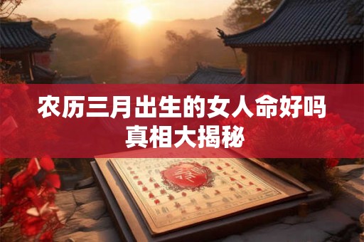 农历三月出生的女人命好吗 真相大揭秘