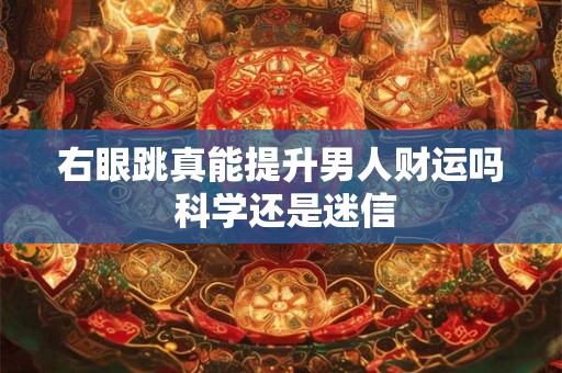 右眼跳真能提升男人财运吗 科学还是迷信