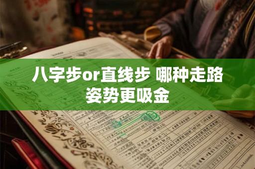 八字步or直线步 哪种走路姿势更吸金