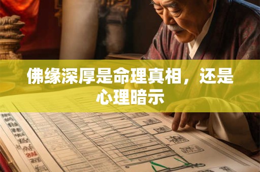 佛缘深厚是命理真相，还是心理暗示