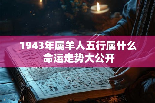 1943年属羊人五行属什么 命运走势大公开