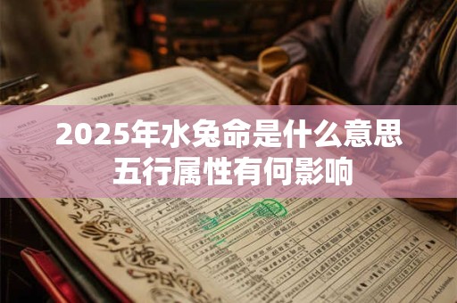 2025年水兔命是什么意思 五行属性有何影响