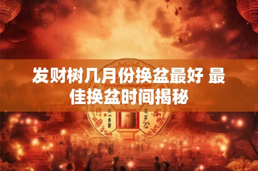 发财树几月份换盆最好 最佳换盆时间揭秘
