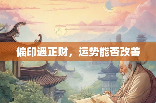 偏印遇正财，运势能否改善