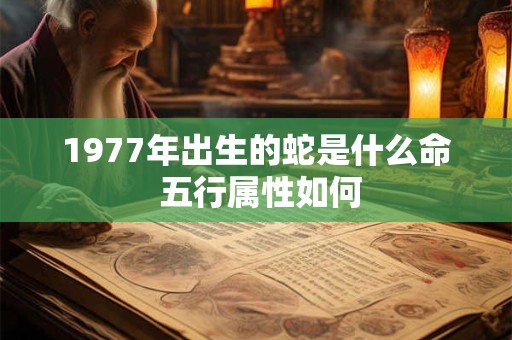 1977年出生的蛇是什么命 五行属性如何