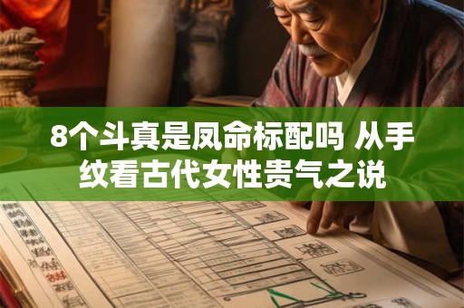 8个斗真是凤命标配吗 从手纹看古代女性贵气之说