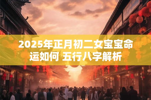 2025年正月初二女宝宝命运如何 五行八字解析