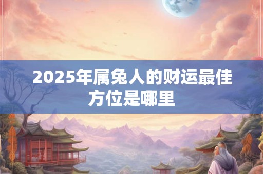 2025年属兔人的财运最佳方位是哪里 2025年属兔人的财运最佳方位是哪里
