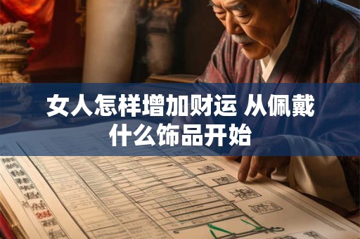 女人怎样增加财运 从佩戴什么饰品开始
