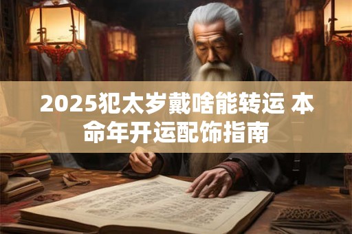 2025犯太岁戴啥能转运 本命年开运配饰指南