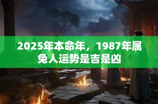 2025年本命年，1987年属兔人运势是吉是凶