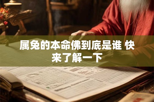 属兔的本命佛到底是谁 快来了解一下