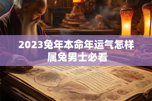 2023兔年本命年运气怎样 属兔男士必看