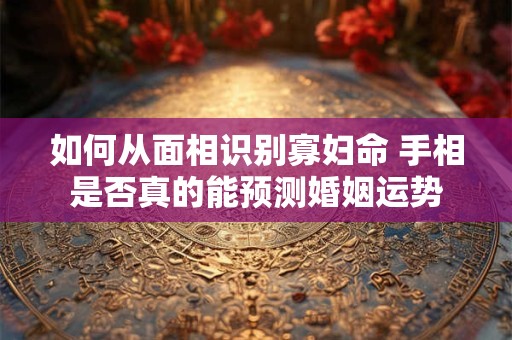 如何从面相识别寡妇命 手相是否真的能预测婚姻运势