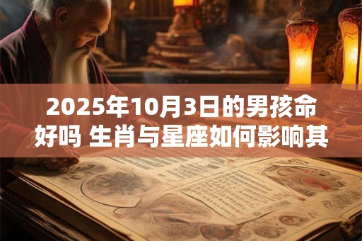 2025年10月3日的男孩命好吗 生肖与星座如何影响其未来