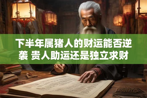 下半年属猪人的财运能否逆袭 贵人助运还是独立求财