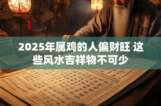 2025年属鸡的人偏财旺 这些风水吉祥物不可少