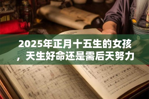 2025年正月十五生的女孩，天生好命还是需后天努力