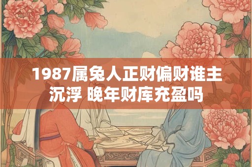 1987属兔人正财偏财谁主沉浮 晚年财库充盈吗