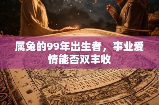 属兔的99年出生者，事业爱情能否双丰收