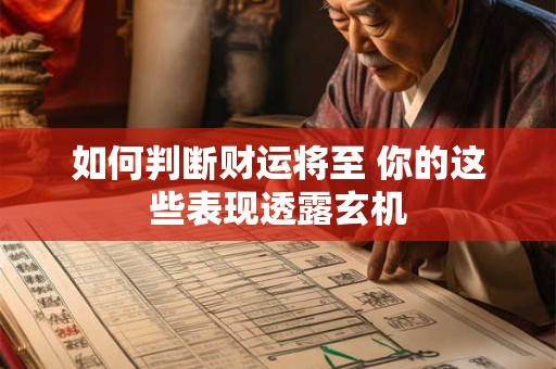 如何判断财运将至 你的这些表现透露玄机