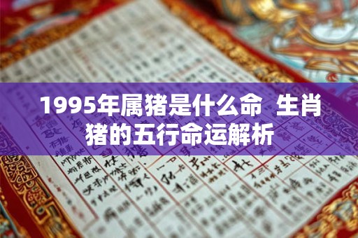 1995年属猪是什么命  生肖猪的五行命运解析