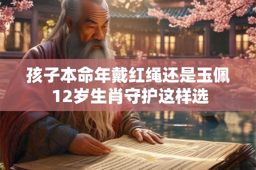 孩子本命年戴红绳还是玉佩 12岁生肖守护这样选