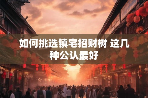 如何挑选镇宅招财树 这几种公认最好